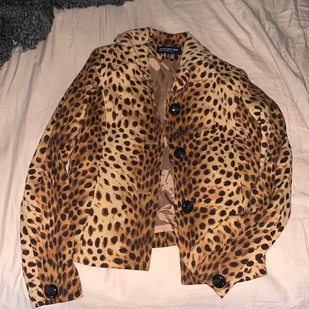 Cheetah blazer